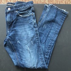 Mens Express Distressed Slim Jeans